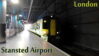 Stansted Airport Railway Station  Stansted Express  London National Rail British Rail Class 379 [upl. by Lipps]