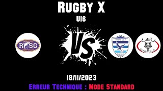 Rugby X RC Saint Gilles vs Étang Salé RCLeu RC U16 [upl. by Euqirat]