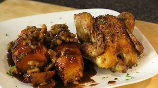 Roasted Cornish Game Hens amp Candied Sweet Potatoes [upl. by Adelaide]