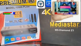 Premium 12800 Ultra 4K And Mediastar Z1 4K High quality Full Review [upl. by Jerrold]