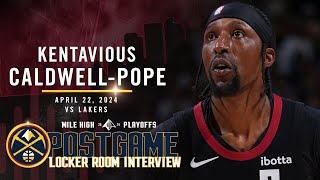 Kentavious CaldwellPope Full Post Game Locker Room Interview vs Lakers 🎙 [upl. by Asilehc358]