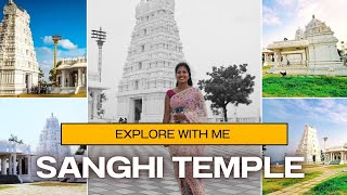 Sanghi temple hyderabad sahana smiley telugu vlogs history tourist places in hyderabad [upl. by Menzies]