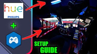 Sim Racing Ambient Lighting is now BETTER THAN EVER Philips HUE COMPLETE Setup Guide [upl. by Githens850]