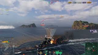 WoWS World of Warships Pommern Ranked Battles [upl. by Enihpad92]