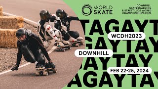 DOWNHILL Skateboarding amp Street Luge World Championships 2023  Tagaytay PHILIPPINES [upl. by Ashlan]