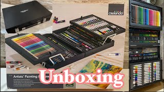 Unboxing The Artist Painting amp Drawing Box by Crelando Middle of Lidl [upl. by Lleda]