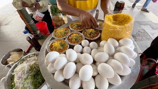 Kolkatas Famous Egg Ghugni at Railway Station  Indian Street Food [upl. by Anial]