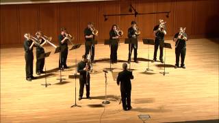 Lebedev’s Concert Allegro The University of Texas at Austin Trombone Octet feat Brian Hecht [upl. by Schurman604]