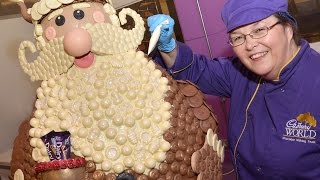 Cadbury World Giant Chocolate Santa [upl. by Salesin]