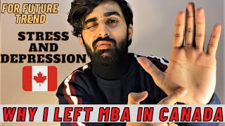 WHY I LEFT MBA IN CANADA  INTERNATIONAL STUDENT IN CANADA  NAMY VLOGS 2021 [upl. by Inoliel]