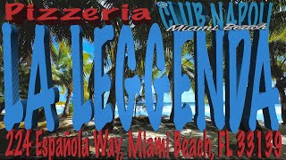 ClubNapoliMiamiBeach Pizzeria la Leggenda 224 Española Way Miami Beach FL 33139 Napoli [upl. by Lil]