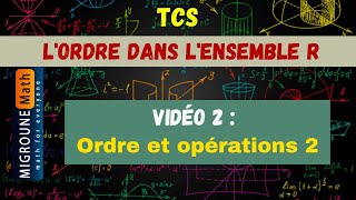 Maths tronc commun science  Lordre dans R exercices corrigés partie12 تمارين للاستعداد للفرض 2 [upl. by Terhune]