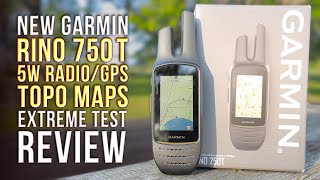 New Garmin Rino 750t TwoWay Radio GPS Navigator REVIEW Must Have for Hikers and Survivors [upl. by Carina]