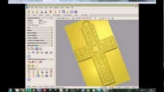 ArtCAM Tutorial  Complete Cross [upl. by Rakso]