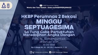 MINGGU SEPTUAGESIMA HKBP PERUMNAS 2 BEKASI [upl. by Adriana126]