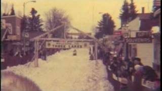 Three Lakes Snowmobile Races 1960smov [upl. by Ramma]