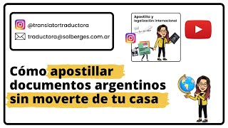 Cómo apostillar documentos argentinos desde tu casa  2024 apostilla [upl. by Elayor]