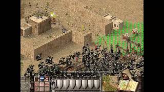 Walkthrough Game Stronghold Crusader stage 16 the desert hunter no commentary [upl. by Camroc]