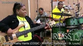 James Ross  Bassist Kathy Harris  quotCOGIC Shoutquot  wwwJrosstvcom St Louis [upl. by Newel]