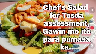 Chefs Salad Recipefor Tesda assessment [upl. by Notnats204]