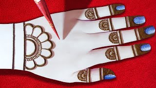 Back Hand Mehndi design Simple Arabic  Mehndi designs Back side full hand  Bridal mehndi 2023 [upl. by Haidedej]