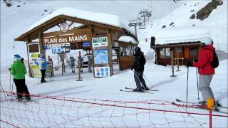 Skiing to Meribél Mottaret Les 3 Vallées [upl. by Etteroma]