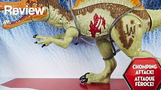 Jurassic World Bashers amp Biters Spinosaurus Figure Review 13 [upl. by Ntsud995]