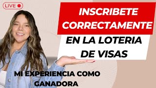 Cómo Inscribirse CORRECTAMENTE en La LOTERÍA DE VISAS  Llenado del Formulario paso a paso [upl. by Ahsieit]