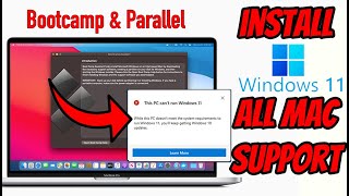 How to Install Windows 11 on Mac With BootcampParallel M1 Intel  WORKING [upl. by Katine]