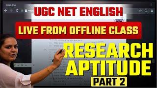 UGC NET PAPER 1 RESEARCH APTITUDE Part 2 By Pallavi Maam Lecture 3 vineetpandey researchaptitude [upl. by Ninerb]