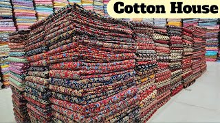 कॉटन हाउसCOTTON FABRIC WHOLESALE MARKET IN SURAT WHOLESALE COTTON FABRIC IN SURAT CEMBRIC COTTON [upl. by Yoshi412]