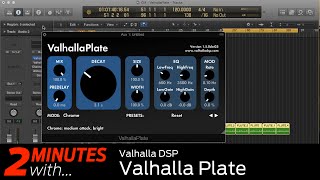 ValhallaDSP ValhallaPlate VSTAU plugin in action [upl. by Yukio]