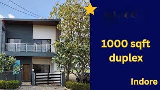 Duplex for sale in Indore  1000 sqft  luxurious villa  Budget property call 9303215006 [upl. by Enirhtac]