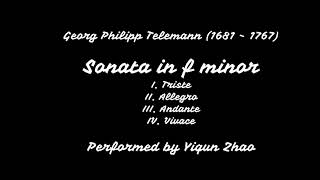 G P Telemann Sonata in f minor [upl. by Doowyah831]