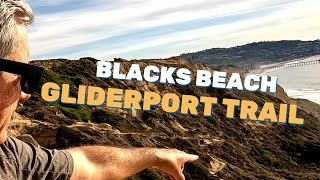 Hike to San Diegos Blacks Beach  Gliderport Trail [upl. by Gratt]