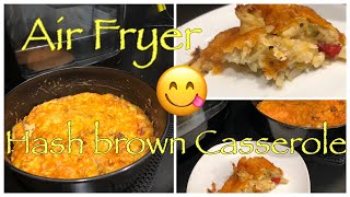 SUPER EASY HASH BROWN CASSEROLE  AIR FRYER [upl. by Antone]