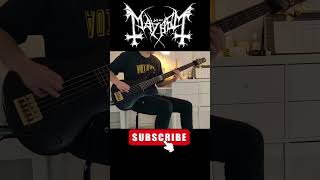 Mayhem  Freezing Moon  Bass Cover basscover metal ibanez mayhem [upl. by Wedurn]