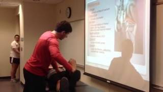 Piriformis Palpation Manual Therapy and Stretch [upl. by Bernita]