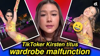 Kirsten Titus 𝙥𝙚𝙥𝙥𝙚𝙧𝙤𝙣𝙞𝙢𝙪𝙛𝙛𝙞𝙣  goes Viral after Wardrobe Malfunction coachella kirstentitus [upl. by Enovad802]