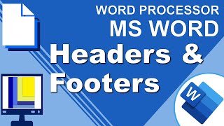 MS Word  Headers and Footers [upl. by Agn]