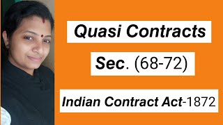 𝙌𝙪𝙖𝙨𝙞 𝘾𝙤𝙣𝙩𝙧𝙖𝙘𝙩 in MalayalamSections 68 to 72 Indian Contract Act1872Finder of lost goods [upl. by Alaunnoif]