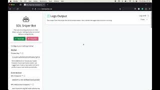 SOL Sniper Bot  How to Use the Bot Configuration [upl. by Egief]