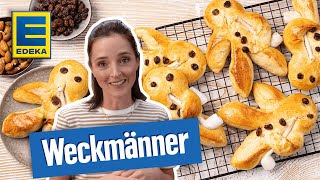 Weckmänner Rezept  Hefeteig für Weckmänner selber machen [upl. by Varden]