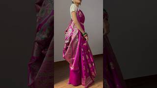 Bengali Saree Draping Style 🌺  Atpoure saree Drape for Durga pujo sarees bengali durgapuja [upl. by Clintock695]