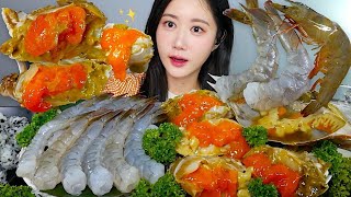 알 가득 간장게장🧡탱글한 생새우 먹방🦐간장게장 먹방✨ Raw Shrimp Soy Sauce Crab 生エビ＋カンジャン・ケジャン  eating show  mukbang asmr [upl. by Cariotta]