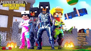 Minecraft FORTNITE BATTLE ROYALE  WHO WINS THE LITTLECLUB FORTNITE IN MINECRAFT BATTLE ROYALE [upl. by Anailuig693]