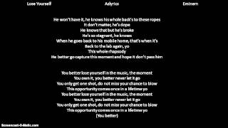 Eminem Lose Yourself lyrics [upl. by Deevan404]