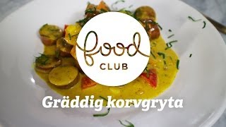 Korvgryta med äpple och curry  Steg för steg  FoodClub [upl. by Enimaj365]