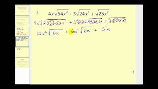 Adding and Subtracting Radicals [upl. by Elleirad]