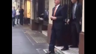 Van Badham catches Malcolm Turnbull leaving lunch at mensonly Athenaeum Club [upl. by Allain]